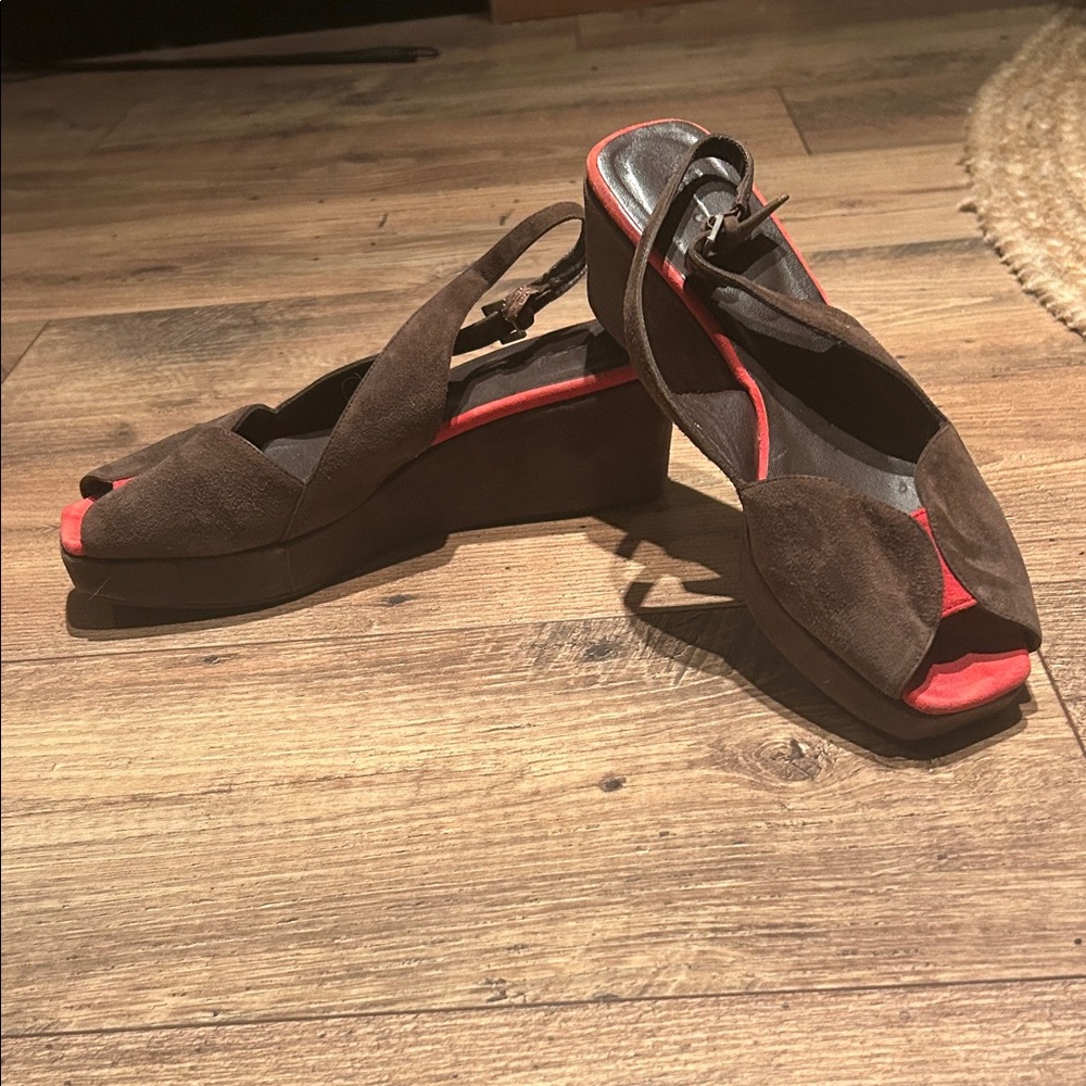Boden Brown Suede Slingbacks. Size 36 (7 1/2).